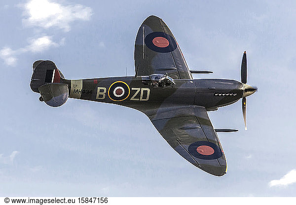 Classic and iconic British WWII aircraft in the sky