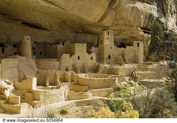 Cliff Palace  Mesa Verde National Park  UNESCO World Heritage Site  Colorado  Vereinigte Staaten  Nordamerika