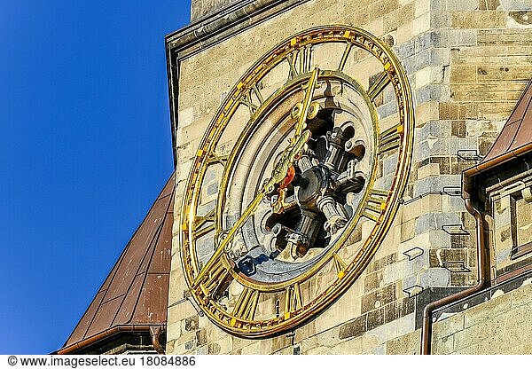 Clock  Kaiser Wilhelm Memorial Church  Breitscheidplatz  Charlottenburg  Berlin  Germany  Europe