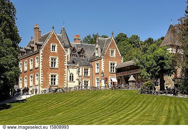Clos Luce manor house  last home of Leonardo da Vinci  town of Amboise  Indre-et-Loire Department  Centre-Val de Loire  France  Europe