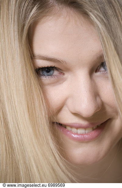 Close-Up of Blond Womans Face
