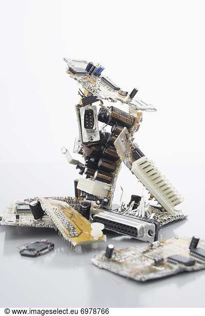 Close-Up of Computer Parts