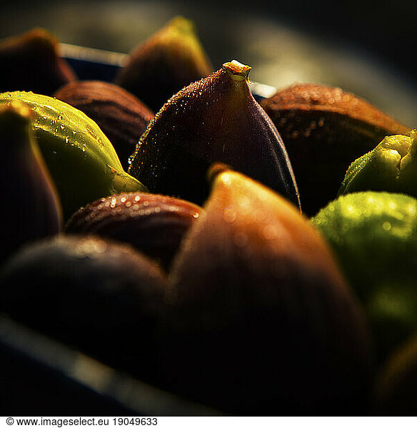 Close up of figs.