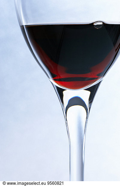 Close-Up of Glass of Red Wine