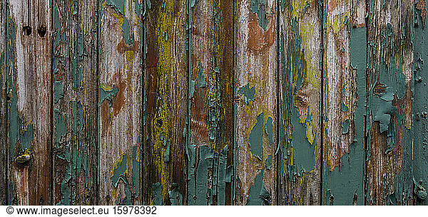 Close-up of old weathered wooden wall