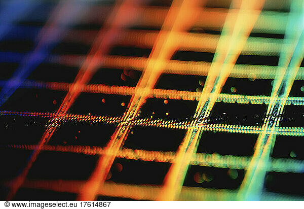 Close-Up of Silicon Wafer