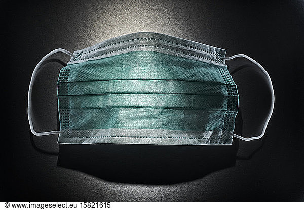 Close-up of surgical mask