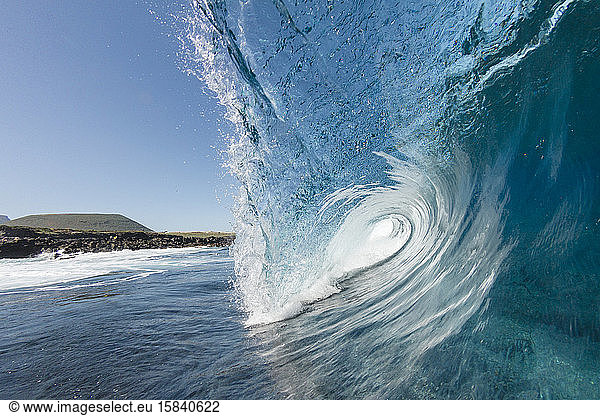 close up shoot of a wave breaking