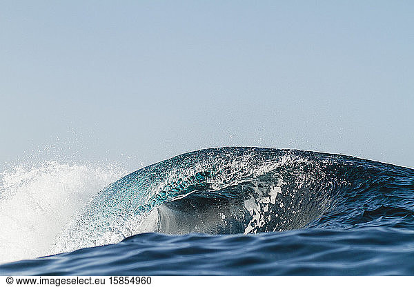 close up shoot of a wave breaking
