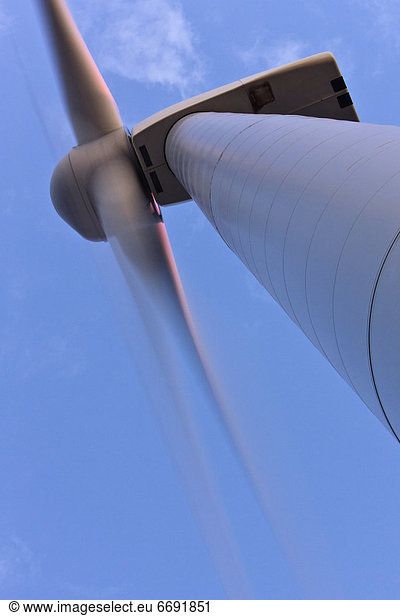 Closeup of a Wind Turbine