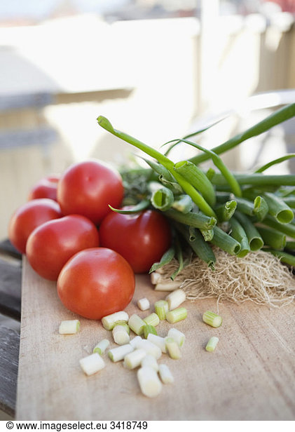 Closeup on vegetables