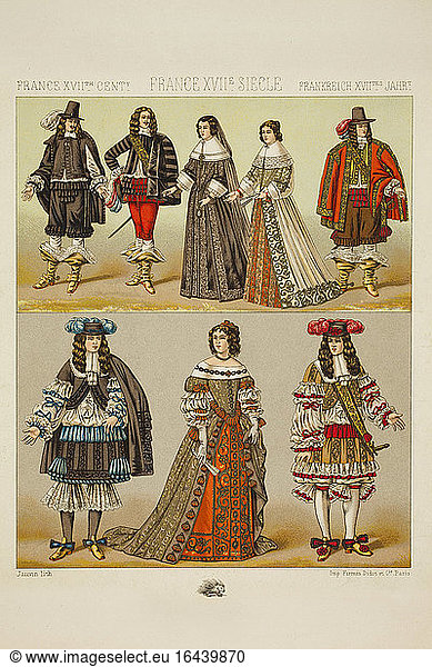 Clothing of the nobility France 1646–1670