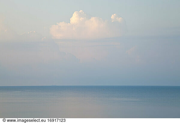 Cloud and seascape  Rhodes  Greece