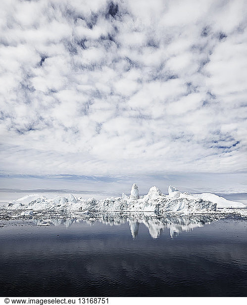 Clouds and iceberg  Ilulissat  Jakobshavn  Greenland