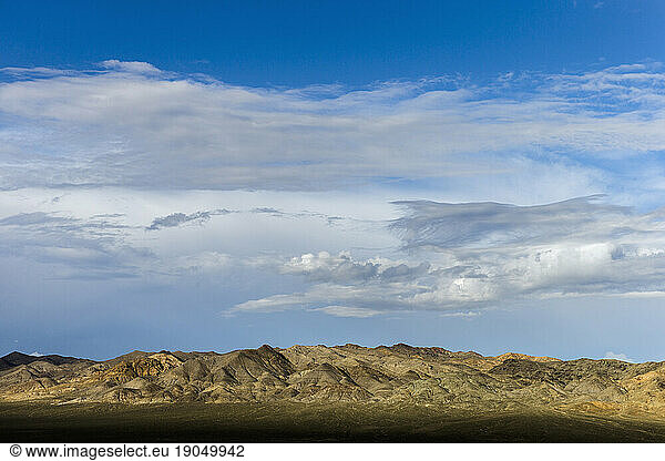 Clouds  basin and range along Hwy 50 in Nevada.