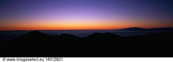Cloudscape at Sunrise  Haleakala Summit  Hawaii