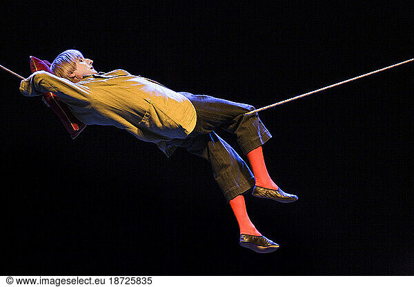 Clown Dimitri in performance.