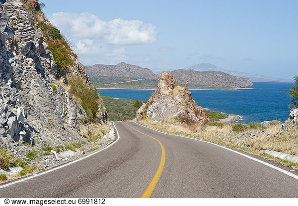 Coastal Road  Baja  Mexico
