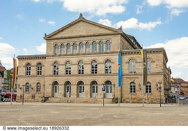 COBURG  GERMANY - JUNE 20: The neoclassical theatre (called Landestheater) of Coburg  Germany on June 20  2018