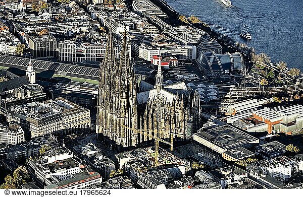 Cologne Cathedral  High Cathedral Church of Cologne  Old Town  Cologne  Rhineland  North Rhine-Westphalia  Germany  Europe