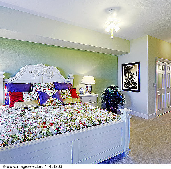 Colorful King Size Bed