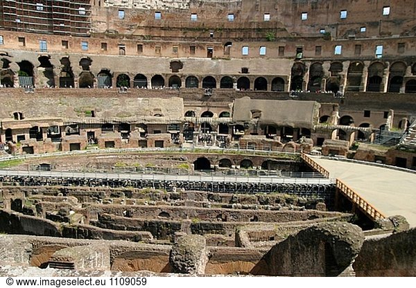 Colosseum Innenraum. Rom. Italien