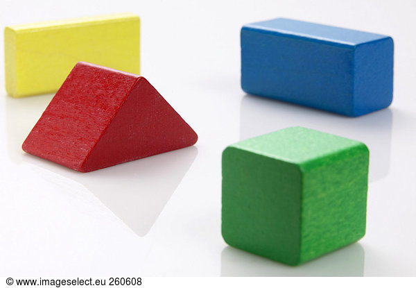 Coloured building blocks