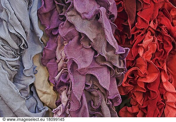 Colourful fabrics  market  fabric  Italy  Europe