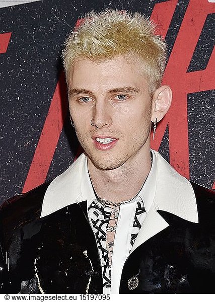 Colson 'Machine Gun Kelly' Baker arrives at the Premiere Of Netflix's ...