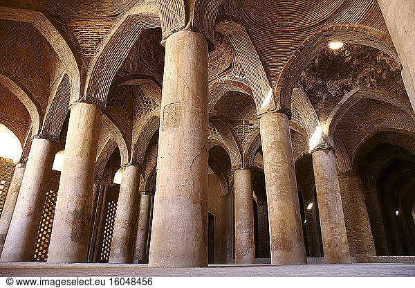 Column in Jameh Mosque  Isfahan  Iran