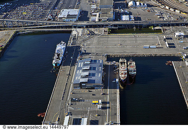 Commercial Port in Seattle