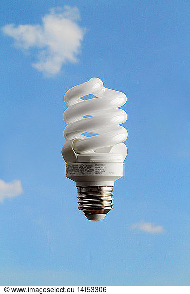 Compact Fluorescent Light with Blue Sky
