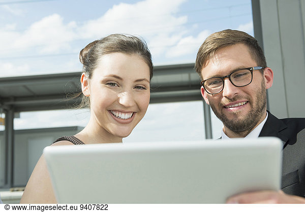 Computer Freundschaft sehen 2 Tablet PC Business