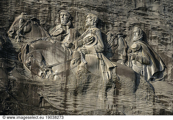 Confederate Carving  Stone Mountain Park  Georgia