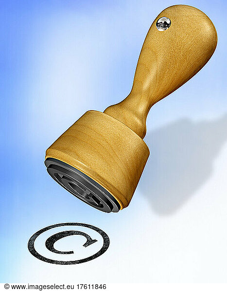 Copyright-Symbol Stempel