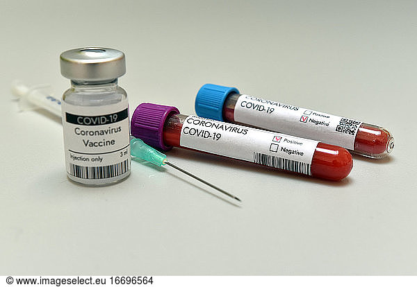 Coronavirus Covid 19 infected positive result blood test sample