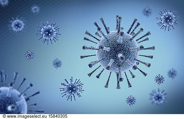 Coronavirus - Konzept Mikrobiologie und Virologie