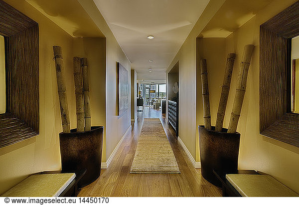 Corridor in luxury apartment
