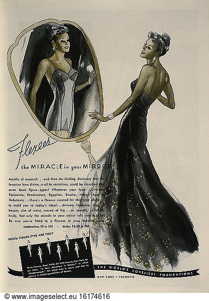 Corset Advertisment  USA 1939