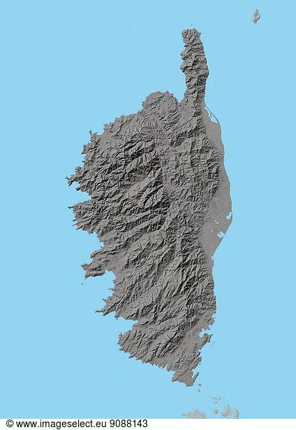 Corsica,  Relief Map