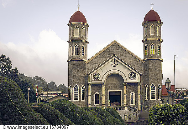 Costa Rica  Alajuela Province  Zarcero  Facade of Iglesia de San Rafael