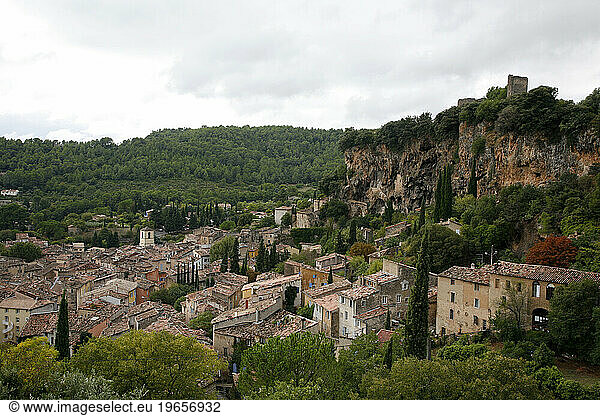 Cotignac village  Var  Provence  France.
