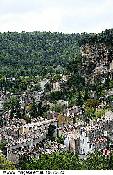 Cotignac village  Var  Provence  France.
