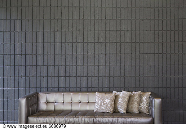 Couch  Wand  Ziegelstein  modern