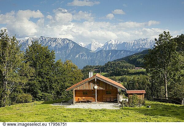 Country house  Bayrischzell  Zahmer Kaiser  Kaiser Mountains  Upper Bavaria  Bavaria  Germany  Europe