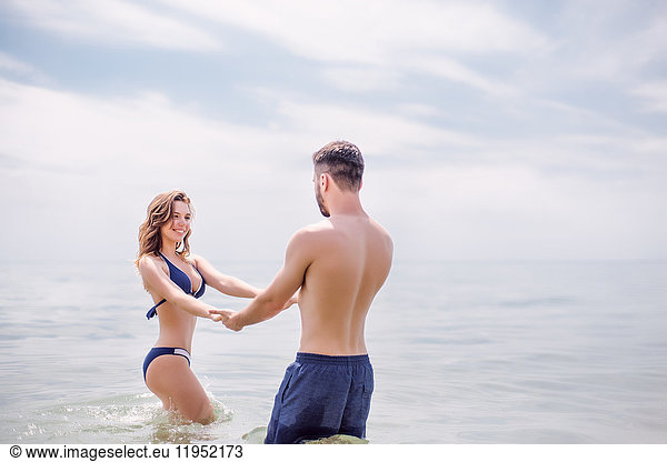 Couple in sea