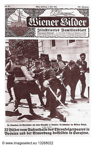 Cover of the Austrian Magazine 'Wiener Balder' 1914