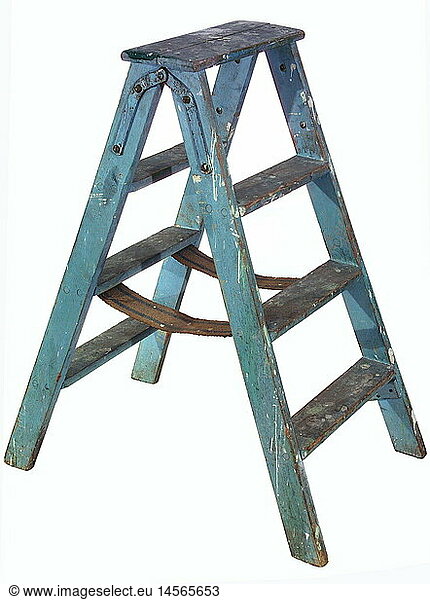 craft / handcraft  painter  ladder  stepladder  Germany  circa 1965