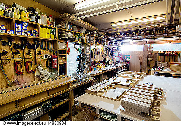 Craftsman's tools and workshop