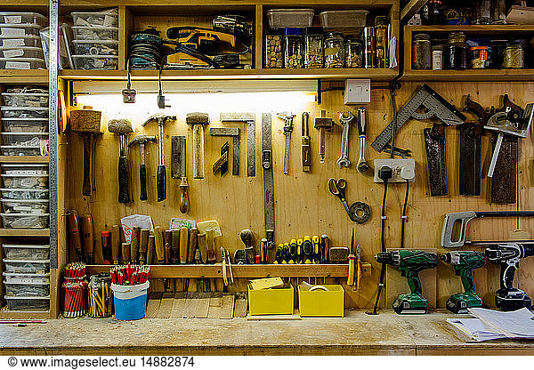Craftsman's tools and workshop